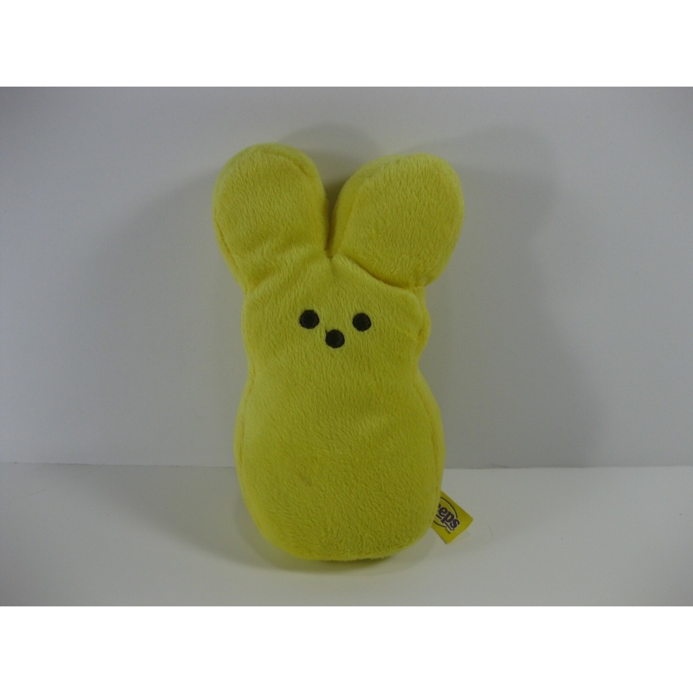 PEEPS‎ EASTER CANDY Yellow Bunny 6" Plush Bean Bag Bottom Stuffed Toy SMALL